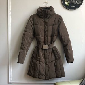 Zara Down Coat with High Neck